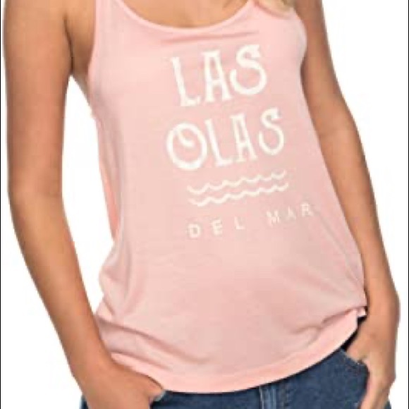 Roxy playa bibi tank top | pink tank top - Picture 1 of 4